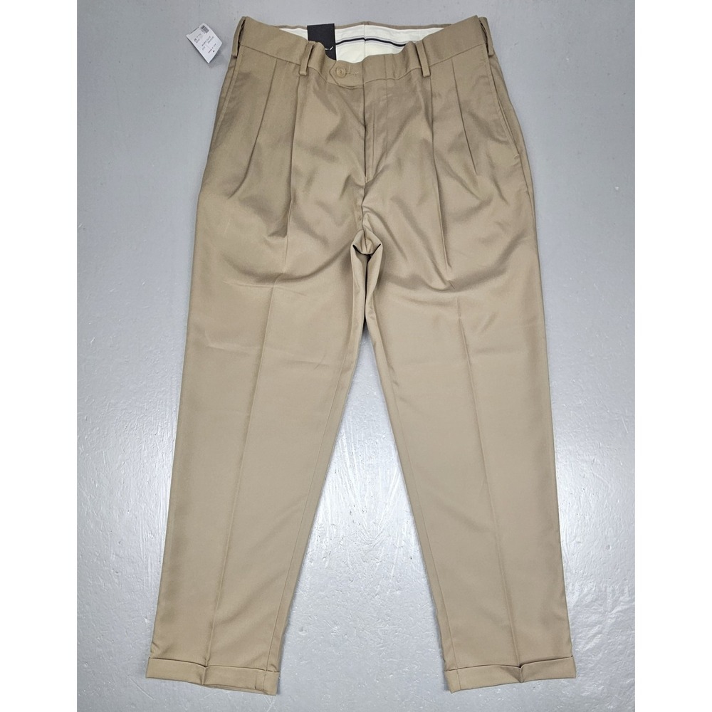 Jos. A. Bank Traveler Dress Pants Mens 33x30 Tan Performance Wrinkle Resistant